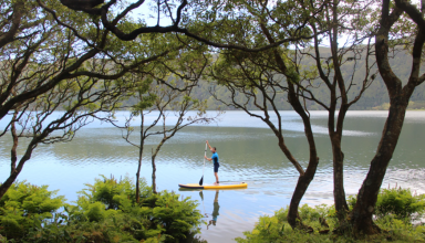 Stand Up Paddle Yoga in Sete Cidades - Azores #4